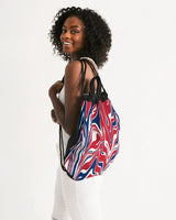 United Kingdom Flag Splash-Camo Canvas Drawstring Bag - Conscious Apparel Store