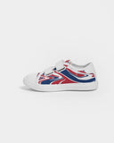 United Kingdom Flag Splash-Camo Kids Velcro Sneaker - Conscious Apparel Store