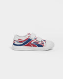 United Kingdom Flag Splash-Camo Kids Velcro Sneaker - Conscious Apparel Store