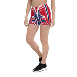 United Kingdom Flag Splash-Camo Leggings Shorts - Conscious Apparel Store