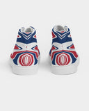 United Kingdom Flag Splash-Camo Men's Hightop Canvas Shoe - Conscious Apparel Store