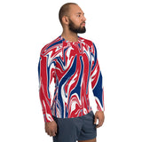 United Kingdom Flag Splash Camo Men's Rash Guard - Conscious Apparel Store