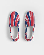 United Kingdom Flag Splash-Camo Men's Slip-On Canvas Shoe - Conscious Apparel Store