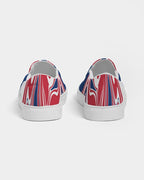 United Kingdom Flag Splash-Camo Men's Slip-On Canvas Shoe - Conscious Apparel Store