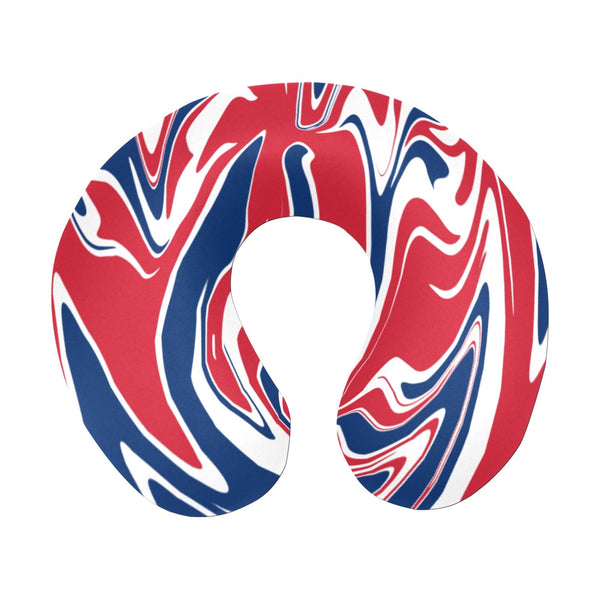 United Kingdom Flag Splash Camo U-Shape Travel Pillow - Conscious Apparel Store