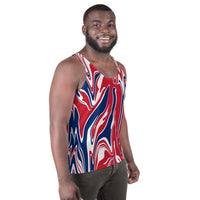 United Kingdom Flag Splash-Camo Unisex Tank Top - Conscious Apparel Store