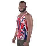 United Kingdom Flag Splash-Camo Unisex Tank Top - Conscious Apparel Store