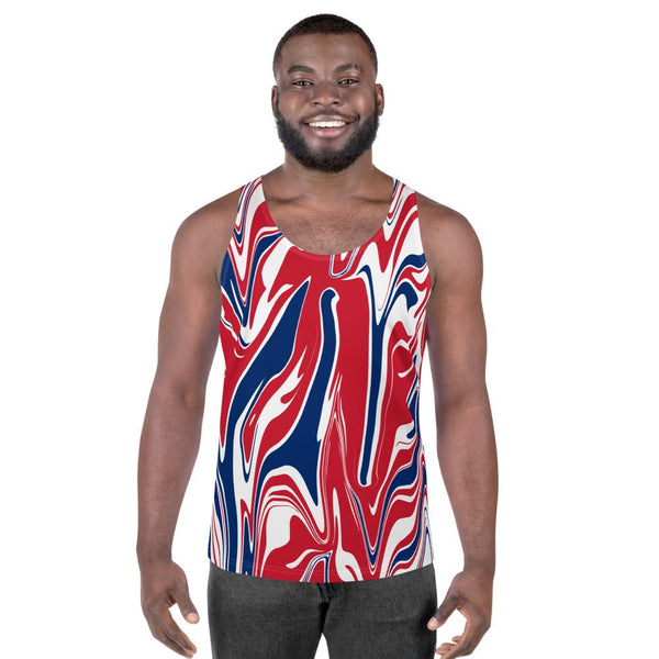 United Kingdom Flag Splash-Camo Unisex Tank Top - Conscious Apparel Store
