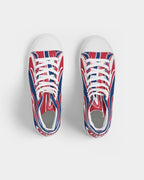 United Kingdom Flag Splash-Camo Women's Hightop Canvas Shoe - Conscious Apparel Store