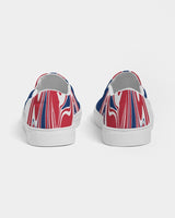 United Kingdom Flag Splash-Camo Women's Slip-On Canvas Shoe - Conscious Apparel Store