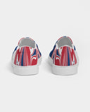 United Kingdom Flag Splash-Camo Women's Slip-On Canvas Shoe - Conscious Apparel Store