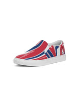 United Kingdom Flag Splash-Camo Women's Slip-On Canvas Shoe - Conscious Apparel Store