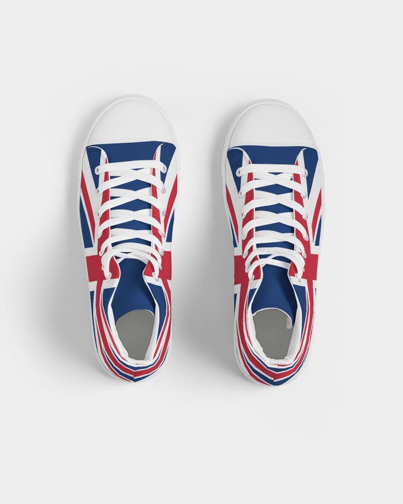 United Kingdom Flag Women's Hightop Canvas Shoe - Conscious Apparel Store