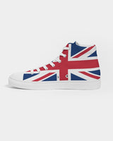United Kingdom Flag Women's Hightop Canvas Shoe - Conscious Apparel Store