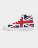 United Kingdom Flag Women's Hightop Canvas Shoe - Conscious Apparel Store
