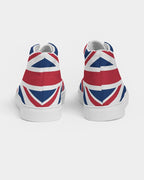 United Kingdom Flag Women's Hightop Canvas Shoe - Conscious Apparel Store