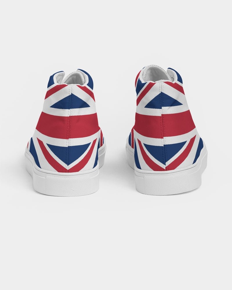United Kingdom Flag Women's Hightop Canvas Shoe - Conscious Apparel Store