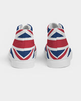 United Kingdom Flag Women's Hightop Canvas Shoe - Conscious Apparel Store