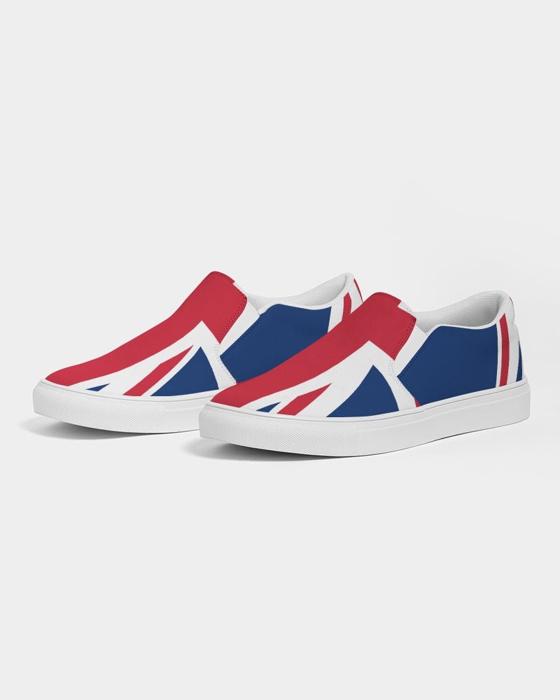 United Kingdom Flag Women's Slip-On Canvas Shoe - Conscious Apparel Store