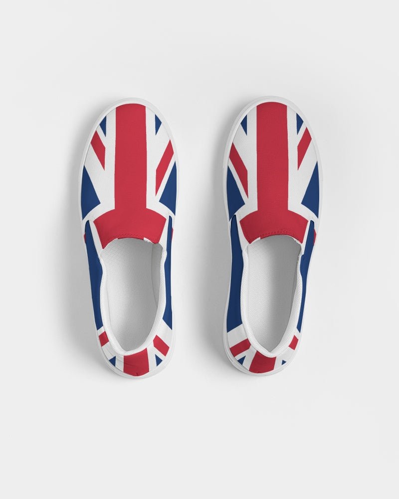 United Kingdom Flag Women's Slip-On Canvas Shoe - Conscious Apparel Store