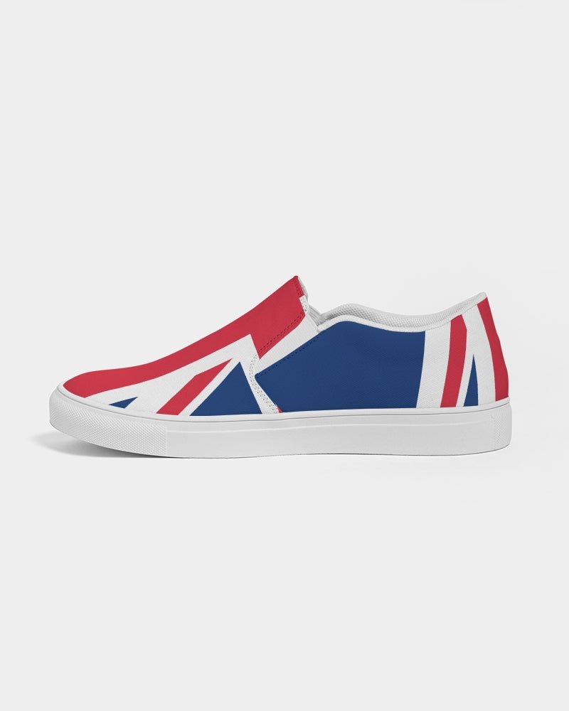 United Kingdom Flag Women's Slip-On Canvas Shoe - Conscious Apparel Store