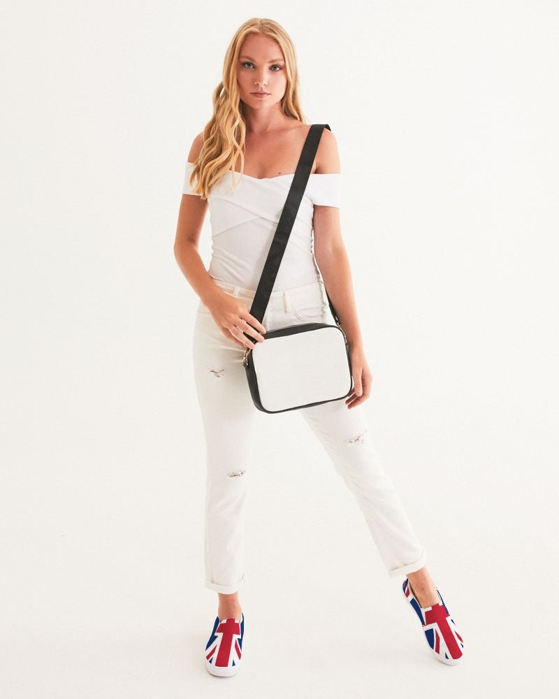 United Kingdom Flag Women's Slip-On Canvas Shoe - Conscious Apparel Store