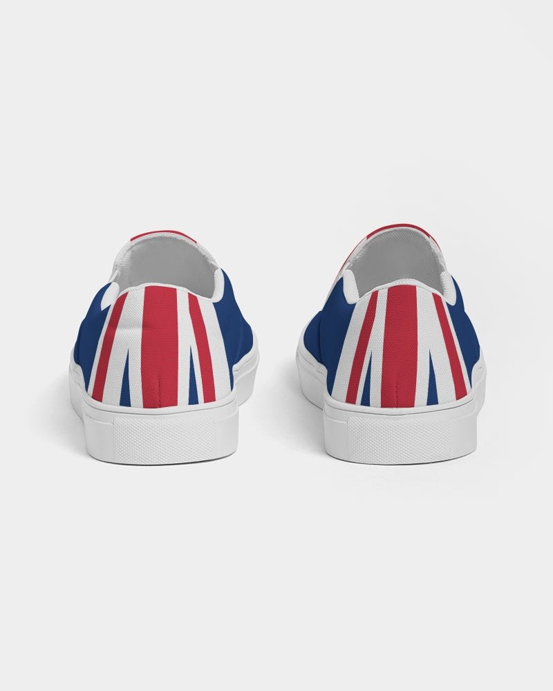 United Kingdom Flag Women's Slip-On Canvas Shoe - Conscious Apparel Store