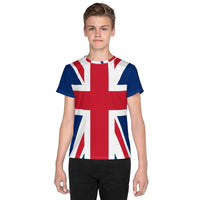 United Kingdom Flag Youth crew neck t-shirt - Conscious Apparel Store