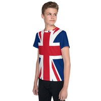 United Kingdom Flag Youth crew neck t-shirt - Conscious Apparel Store