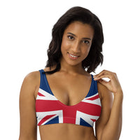 United Kingdom padded bikini top - Conscious Apparel Store