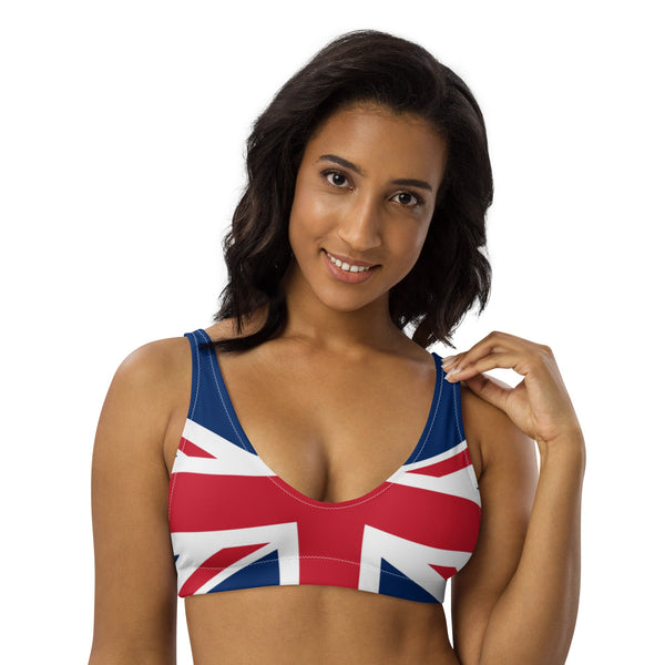 United Kingdom padded bikini top - Conscious Apparel Store