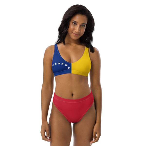 Venezuela Flag high-waisted bikini - Conscious Apparel Store