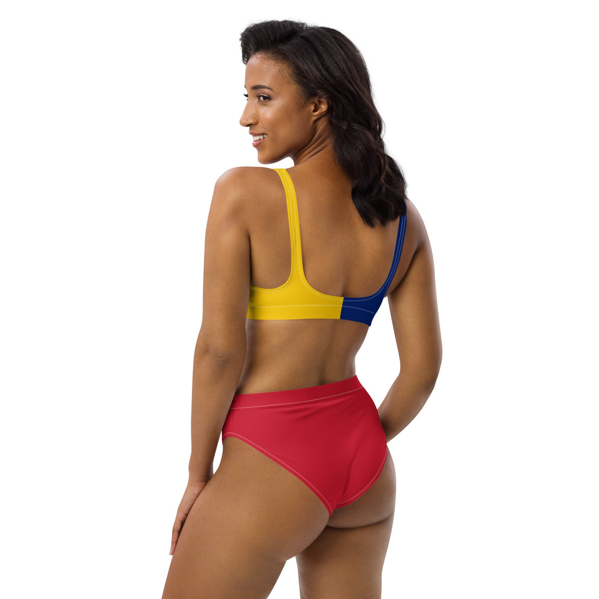 Venezuela Flag high-waisted bikini - Conscious Apparel Store