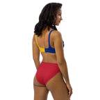 Venezuela Flag high-waisted bikini - Conscious Apparel Store