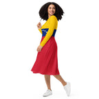 Venezuela Flag long sleeve midi dress - Conscious Apparel Store
