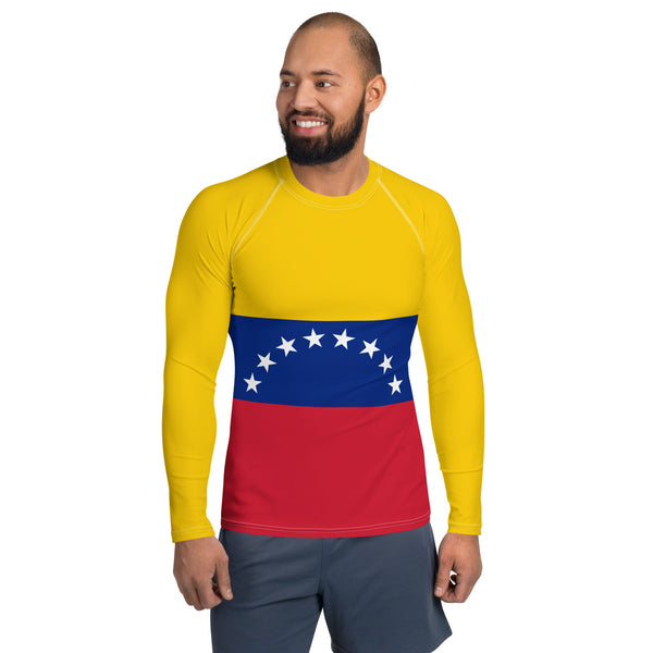Venezuela Flag Men's Rash Guard - Conscious Apparel Store