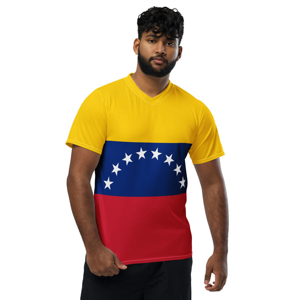 Venezuela Flag unisex sports jersey - Conscious Apparel Store