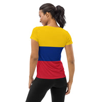 Venezuela Flag Women's Athletic T-shirt - Conscious Apparel Store