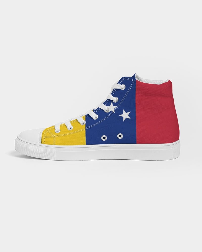 Venezuela Flag Women's Hightop Canvas Shoe - Conscious Apparel Store