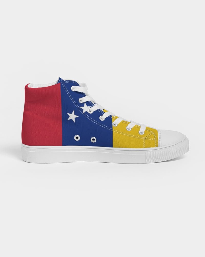 Venezuela Flag Women's Hightop Canvas Shoe - Conscious Apparel Store