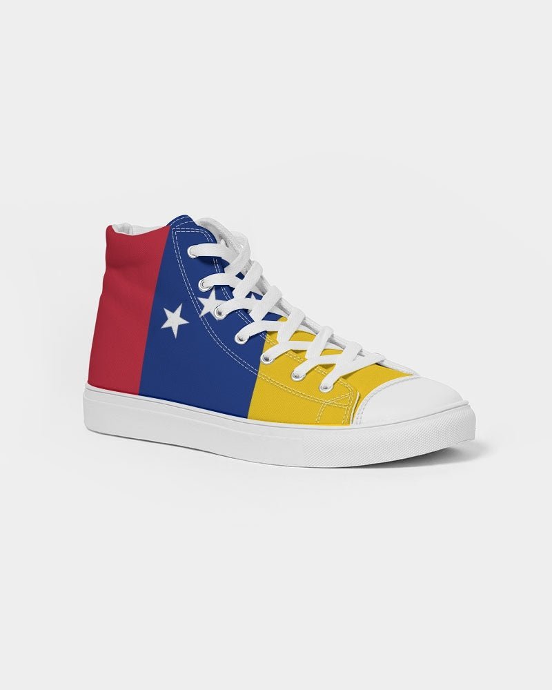 Venezuela Flag Women's Hightop Canvas Shoe - Conscious Apparel Store