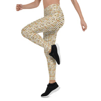 White Hieroglyphics Leggings - Conscious Apparel Store