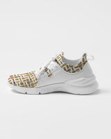 White Hieroglyphics Women's Two-Tone Sneaker - Conscious Apparel Store