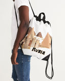 White Nubia Canvas Drawstring Bag - Conscious Apparel Store