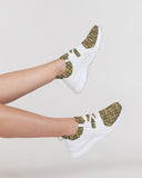 Women's Egyptian Hieroglyphics (Olive) Two-Tone Sneaker - Conscious Apparel Store